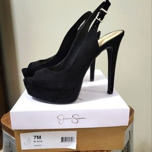 Jessica Simpson black heels